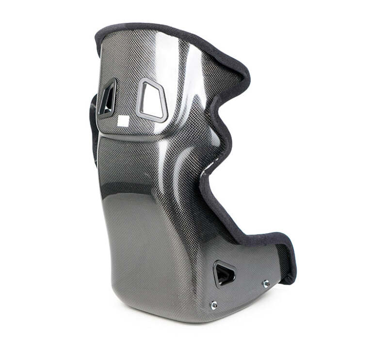 NRG FIA Competition Seat w/ Head Containment & Comp Fabric FIA Velcro Paddings - Thin Cushion (Blk) - FRP-RS700M-BK1 - close-up view