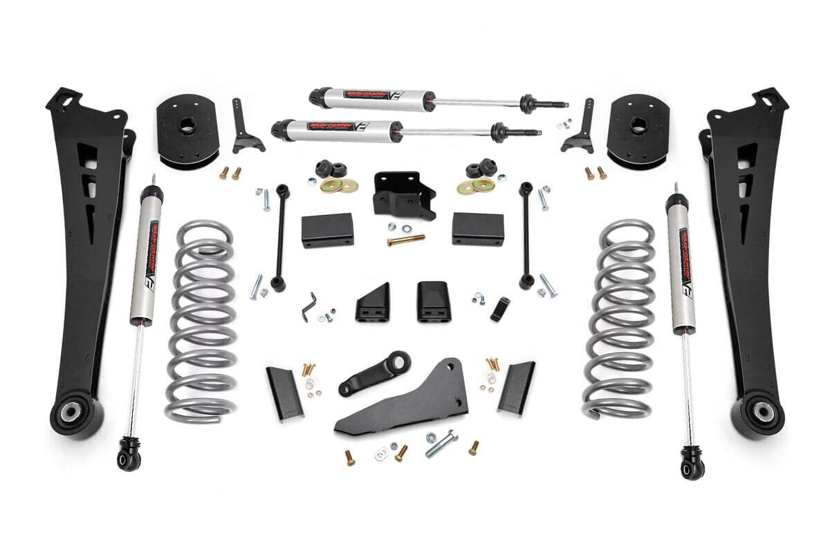 Rough Country - 5 Inch Lift Kit - FR Diesel Coil - R/A - V2 - Ram 2500 4WD (2014-2018) - 36770 by Rough Country - angle view