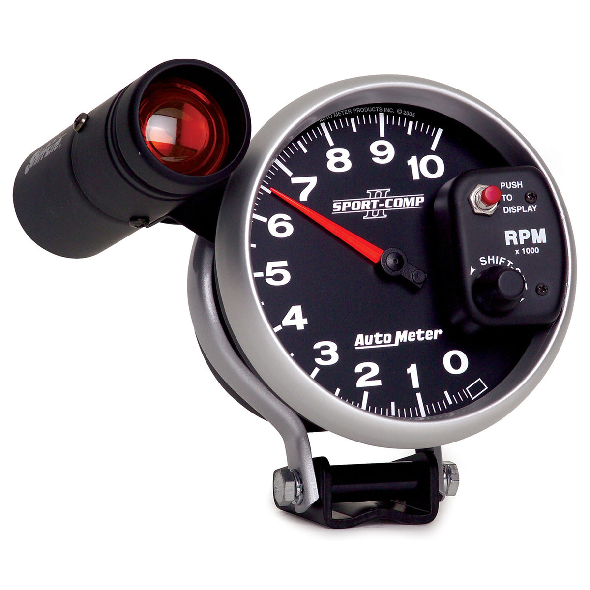 Autometer Sport-Comp II 5 inch 0-10000 RPM Pedestal Mount Tachometer Shift-Lite - 3699