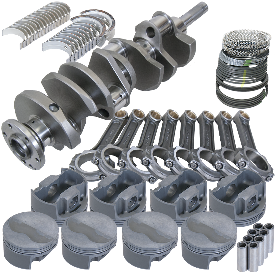 Eagle Ford FE 4.250in Crank 6.700in I-Beam Rods -7cc Flat Top 4.160in Pistons Balanced Assembly - B158044160 - front view