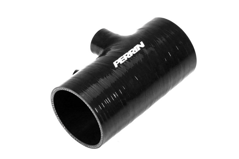 Perrin 2022+ Subaru WRX Black 3in Turbo Inlet Hose w/ Nozzle (Short) - PSP-INT-426BK