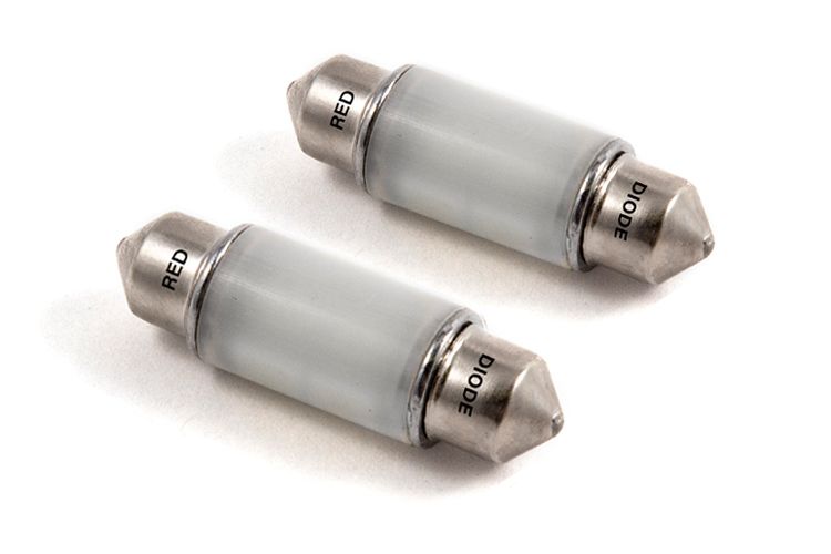 Diode Dynamics 36mm HP6 LED - Red (Pair) - DD0308P