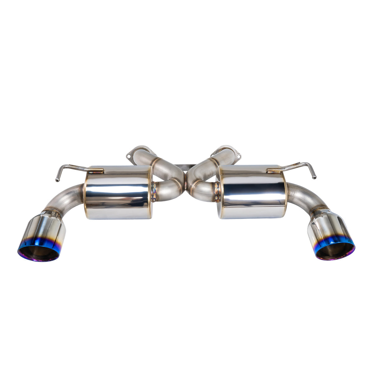 Remark Nissan 370Z (Z34) V2 Axle Back Exhaust w/ Burnt Stainless Steel Double Wall Tip - RK-A2063N-01P