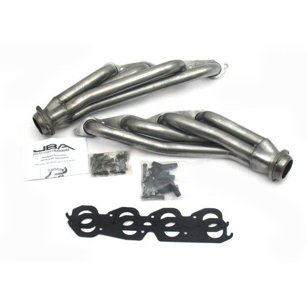 JBA 92-95 GM Truck 7.4L Vortec 1-3/4in Primary Raw 409SS Cat4Ward Header - 1822S-1 for 1992-1995 Chevrolet C2500 - front view
