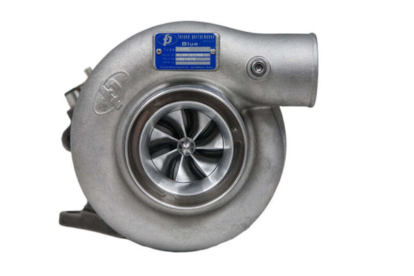 Forced Performance Subaru STI XR Blue 73HTZ Turbo 58mm Black Housing Int WG w/Oil Line (D/S Only) - 2027000-0502010 by Forced