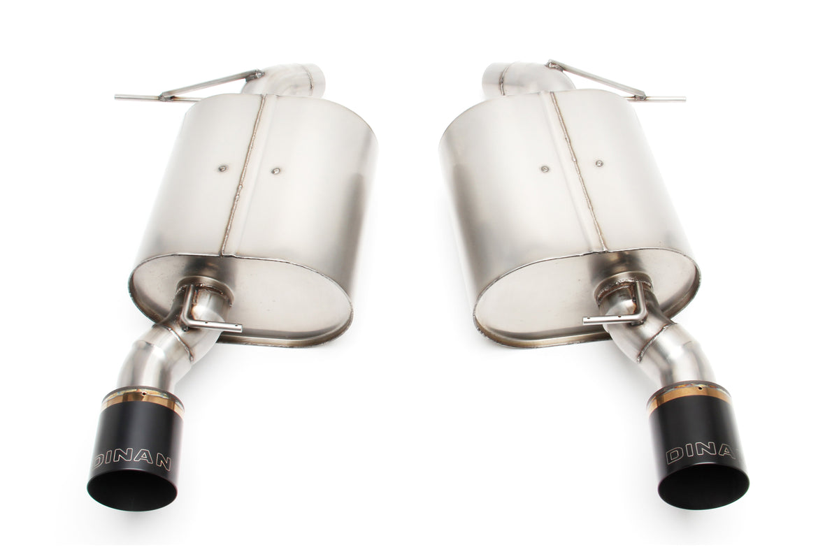Dinan - Free Flow Axle-Back Exhaust - 2007-2013 BMW 335i/335is/335xi - D660-0011-BLK
