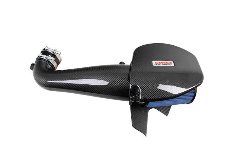 Corsa 11-23 Dodge Challenger/Charger 5.7L V8 Carbon Fiber Open Element Air Intake - Oiled - 44017