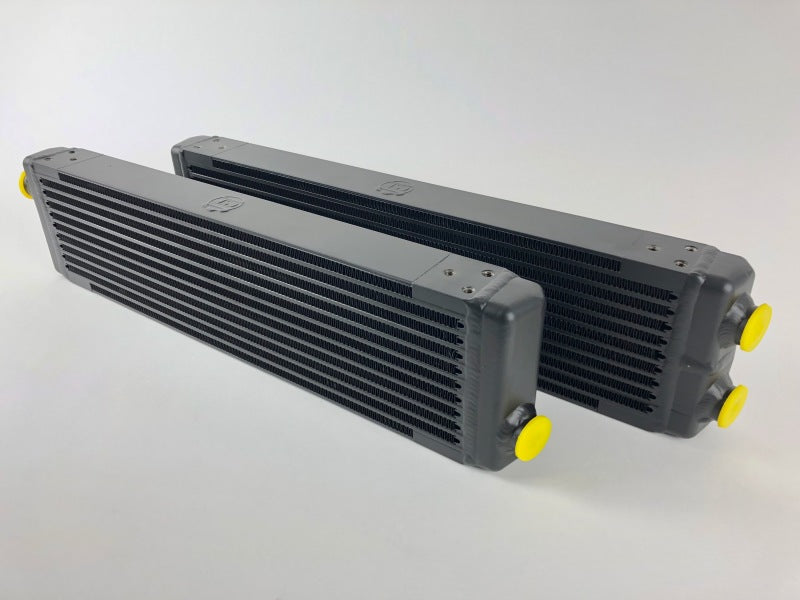 CSF Universal Signal-Pass Oil Cooler (RSR Style) - M22 x 1.5 - 24in L x 5.75in H x 2.16in W - 8111