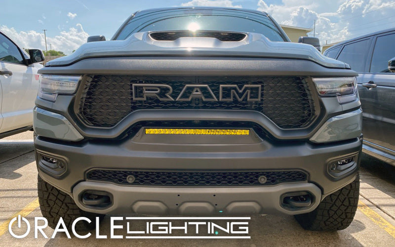 ORACLE Lighting 19-22 RAM Rebel/TRX Front Bumper Flush LED Light Bar System - Yellow SEE WARRANTY - 5885-006