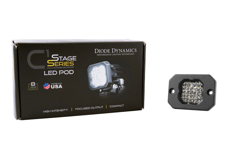 Diode Dynamics Stage Series C1 LED Pod Sport - White Flood Flush ABL Each - DD6470S