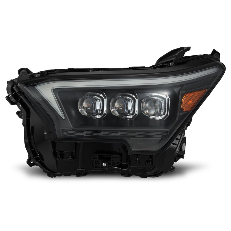 AlphaRex 2023+ Toyota Tacoma NOVA-Series LED Proj Headlights Black w/Actv Light &amp; Seq. Sig + DRL - 880333