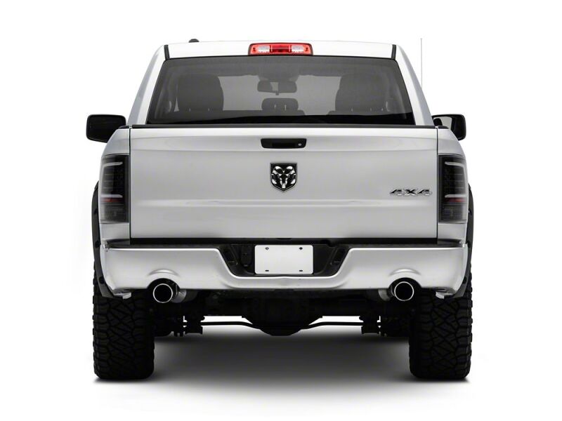 Raxiom 09-18 Dodge RAM 1500 Axial Series LED Tail Lights- Black Housing- Clear Lens - R113541 - close-up view 2