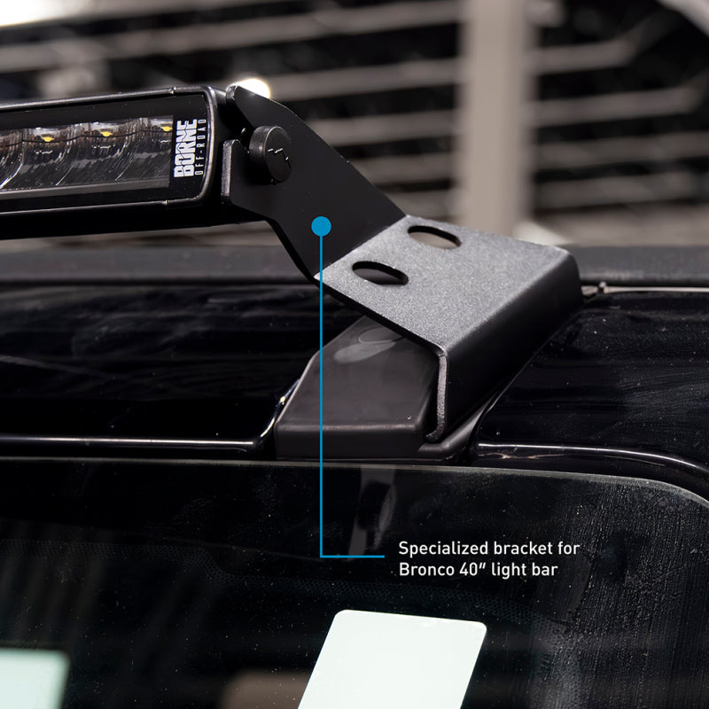 Borne Off-Road 21+ Direct Fit Bronco Light Bar 40in - BNLT-BR-21-SS40