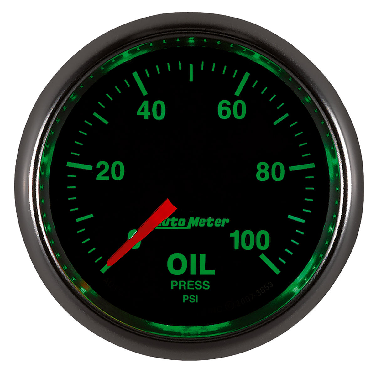 Autometer GS Series 2-1/16in Oil Pressure Gauge 100PSI Electric Full Sweep - 3853
