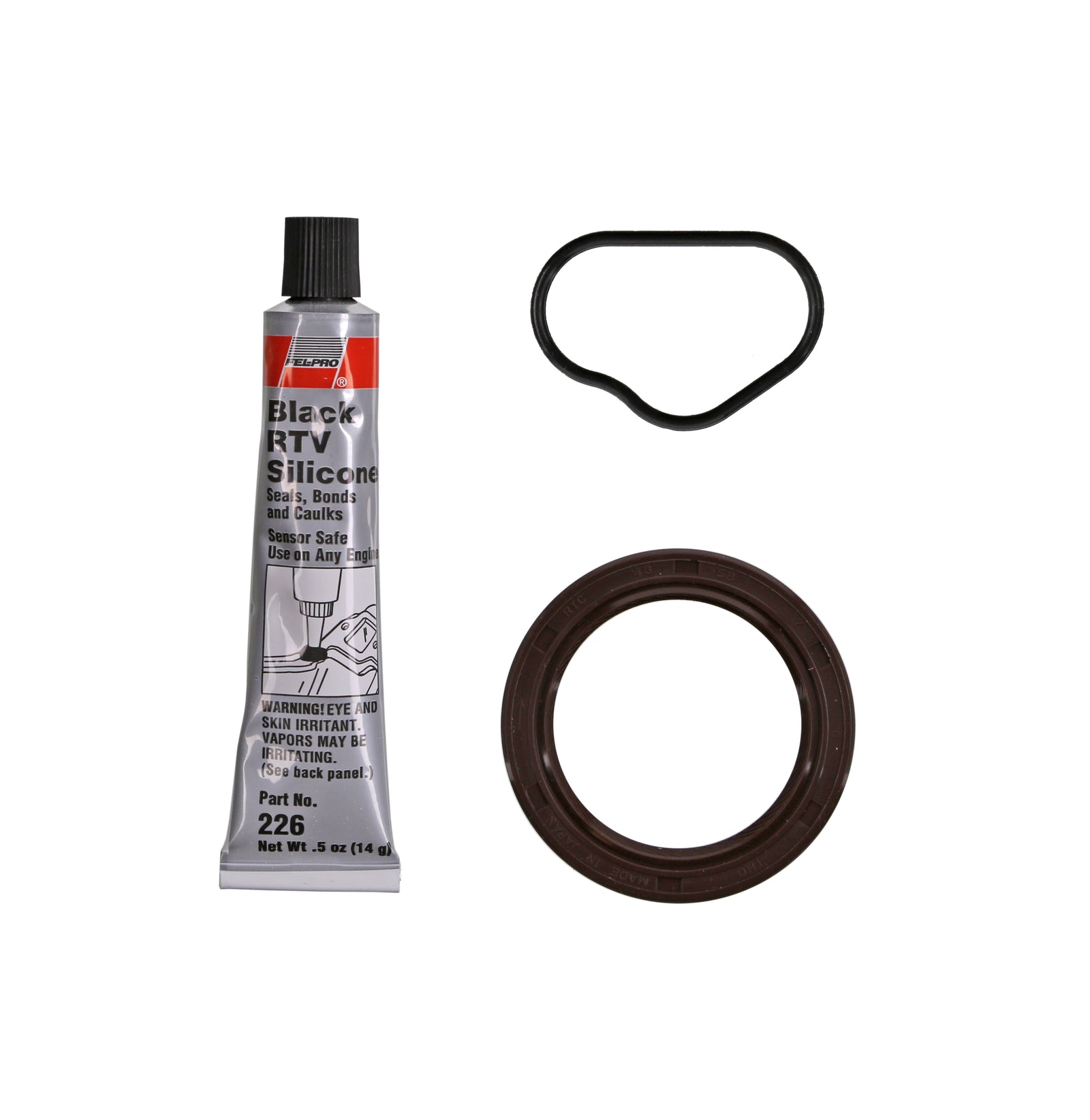 Fel-Pro 04-14 Acura TSX/18-20 Honda Accord/16-20 Civic Engine Crankshaft Seal Kit - TCS46051 for 2003-2020 Honda Accord - front view