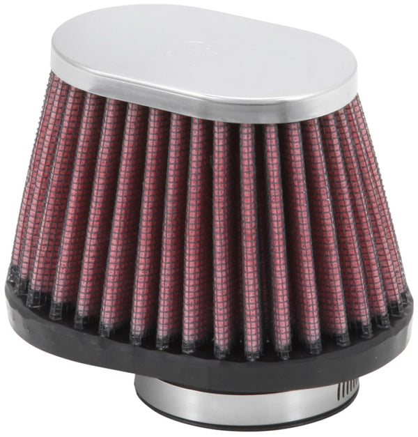 K&N 1-3/4in FLG 4 X 2-7/8in B 3 X 2in T 2-3/4in L Universal Clamp-On Air Filter - RC-2450 for 1986 Yamaha SRX600 - front view