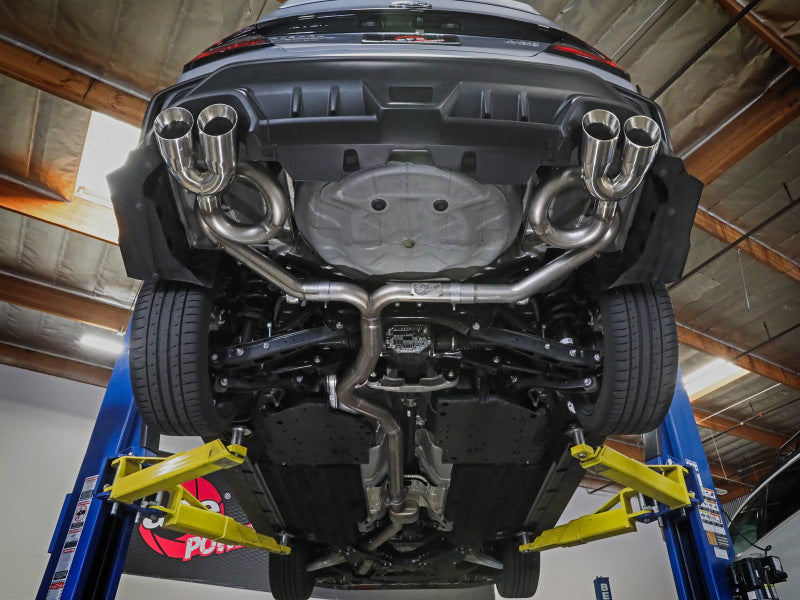 aFe POWER Takeda 3in to 2-1/2in 304 SS Cat-Back Exhaust w/ Black Tips 22-23 Subaru WRX H4-2.4L (t) - 49-36809-B