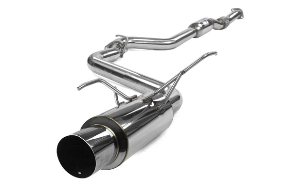 Invidia 15+ Subaru WRX/STI Single N1 Stainless Steel Tip Cat-back Exhaust - HS15SW4GTP for 2015-2021 Subaru WRX - front view