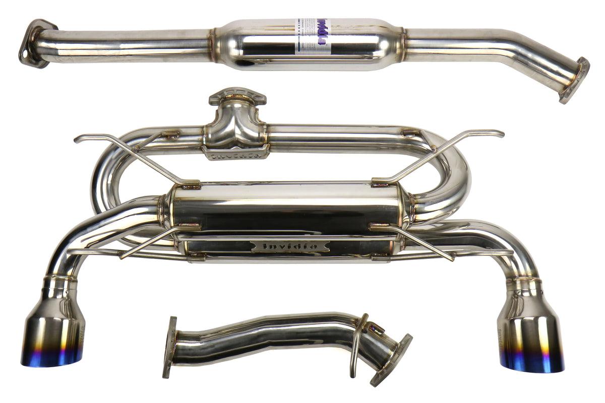 Invidia 12+ Subaru BR-Z/FR-S Gemini/R400 Single Layer Titanium Tip Cat-back Exhaust - HS12SST7GM1ST