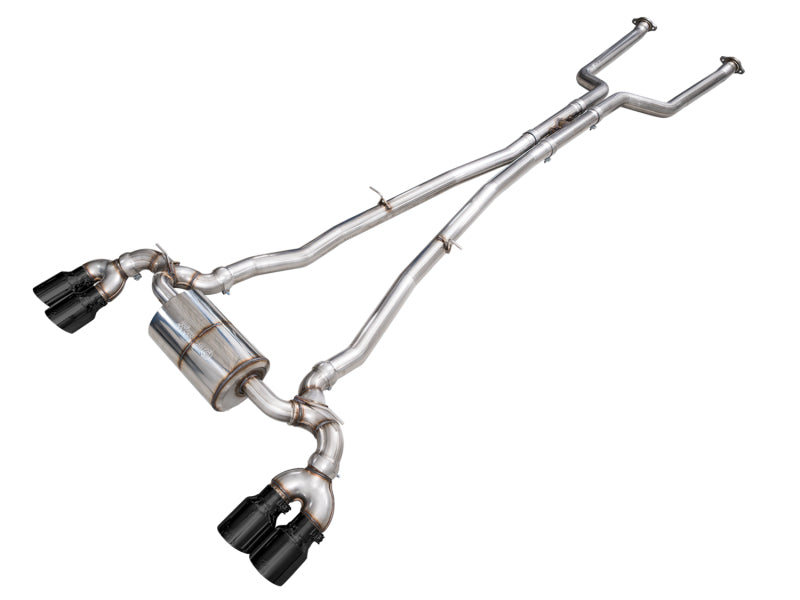 AWE BMW G90/G99 M5 Touring Edition Catback Exhaust - Diamond Black Tips - 3015-43790