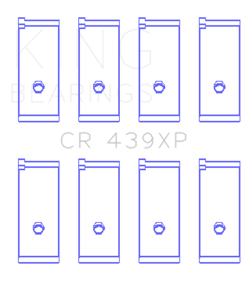 King Acura B17A1/B18A1/B18B1 (Size 0.25mm) Performance Rod Bearing Set - CR439XP0.25