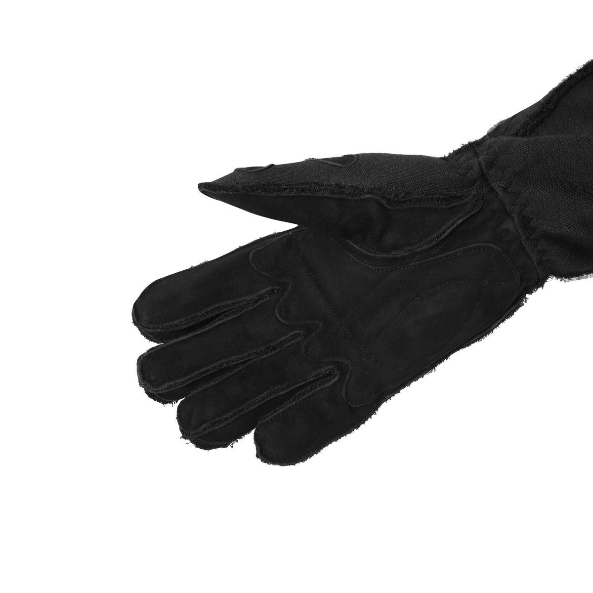 RaceQuip 356 Series 2 Layer Nomex Outseam Race Gloves SFI 3.3 / 5 All Black Large
