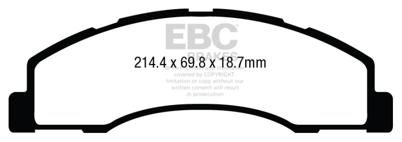 EBC 08+ Ford Econoline E150 4.6 Greenstuff Front Brake Pads - DP63004