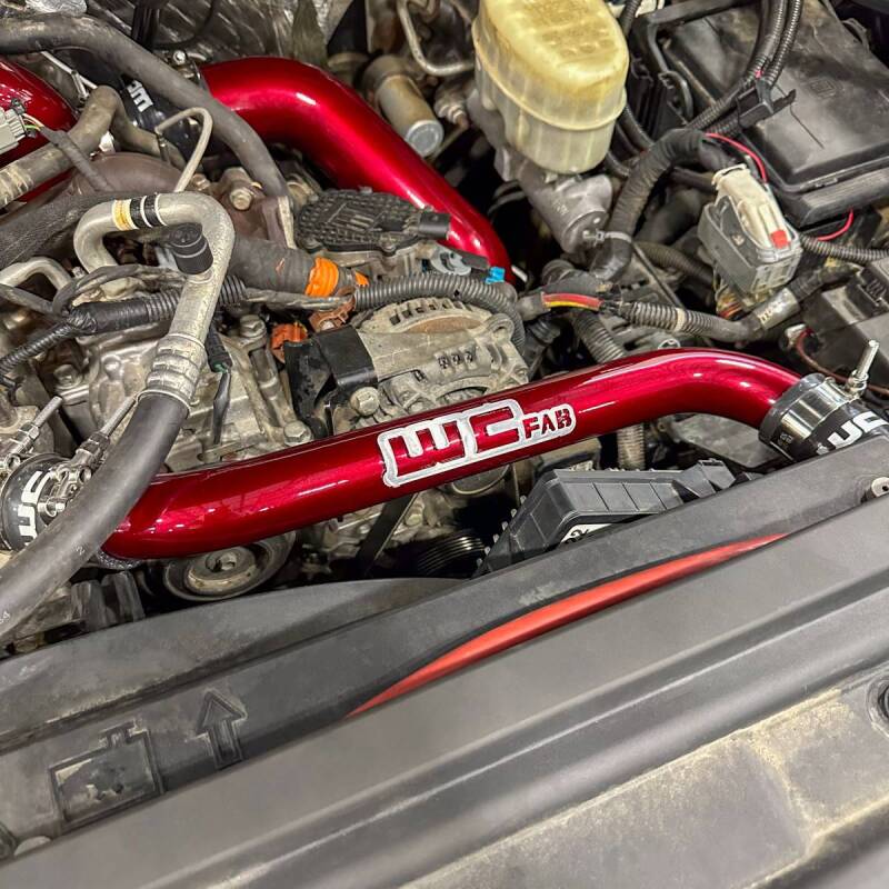 Wehrli 11-16 GM Duramax LML Upper Coolant Pipe - Sparkle Granny Smith - WCF100696-SGS