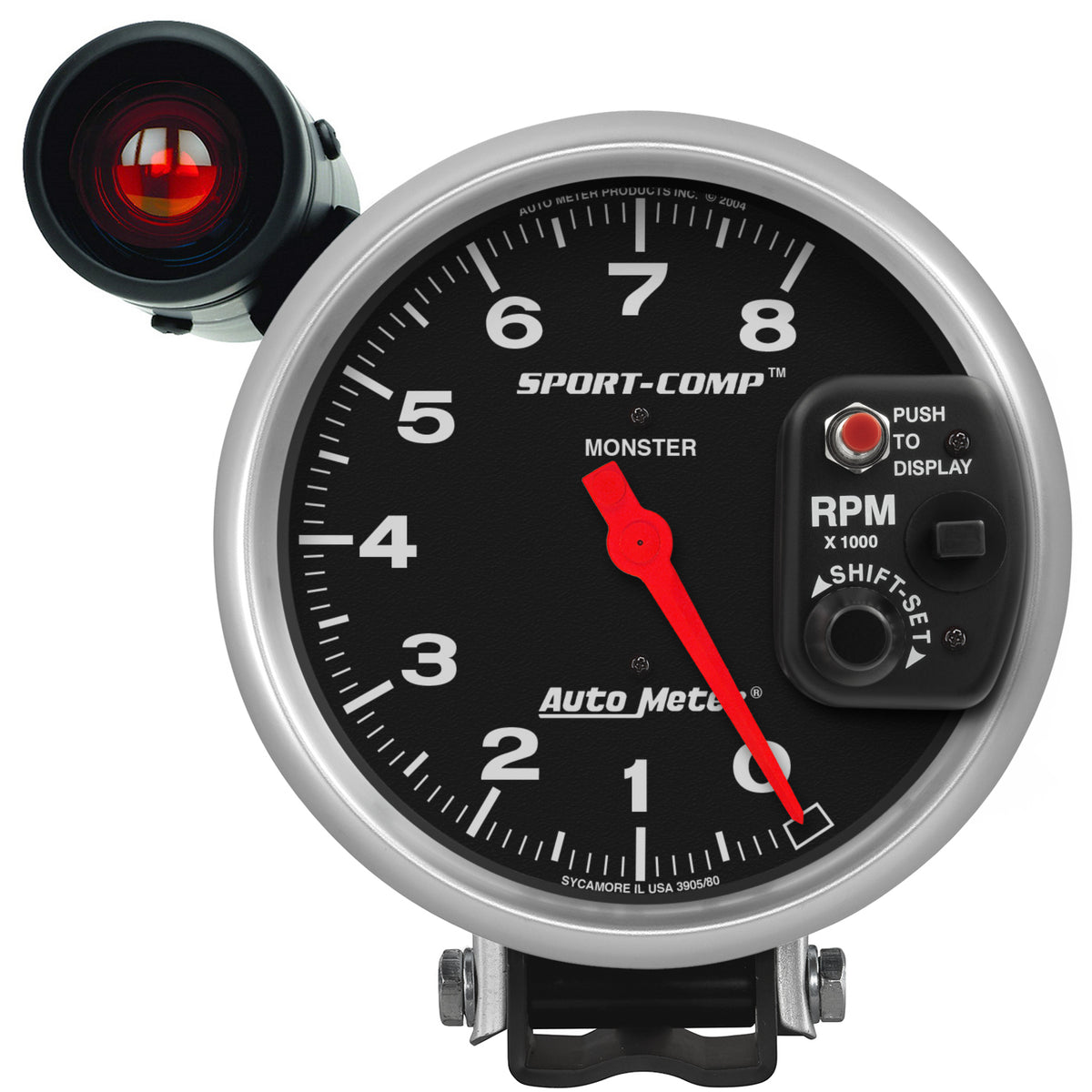 Autometer Sport-Comp 5 inch 8,000 RPM  Shift-Lite Tachometer - 3905