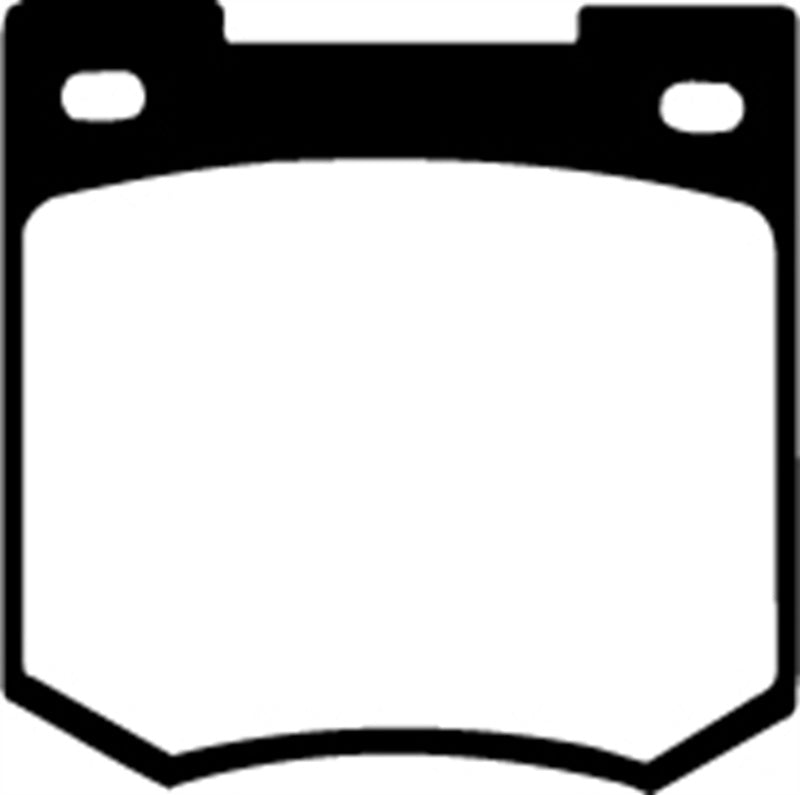 EBC 67-70 Ford Cortina 1.6 Greenstuff Front Brake Pads - DP2106 for 1972-1976 Jensen Healey - angle view
