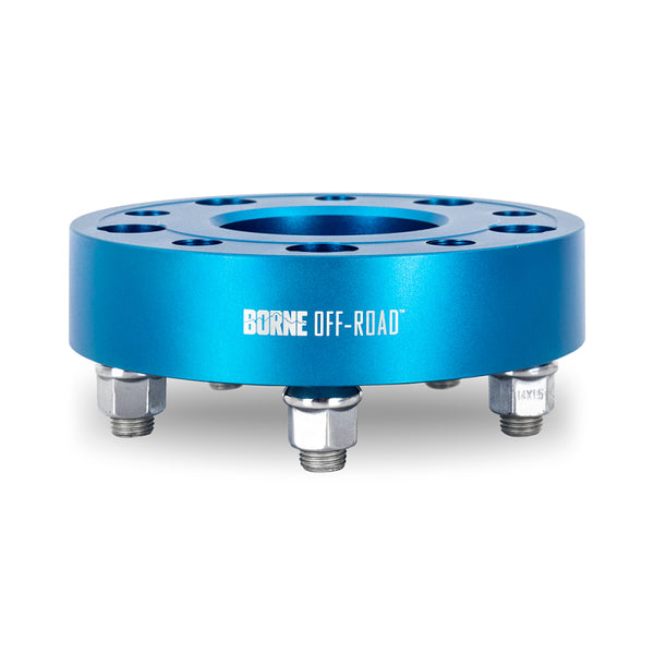 Borne Off-Road Wheel Spacers - 5x127 - 71.6 - 30mm - M14 - Blue - BNWS-003-300BL by Borne Off-Road - front view