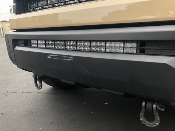 Cali Raised 14-21 Toyota Tundra 32In Lower Bumper Hidden Led Light Bar Kit - Combo Beam No Switch - CR2566 - front view