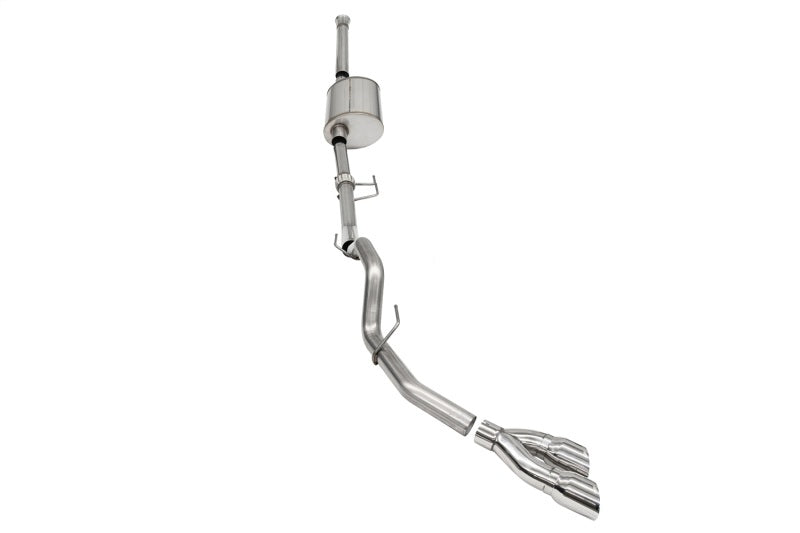 Corsa 2021-2024 Ford F-150 SuperCrew/6.5in Bed 3.5L V6 Sport Cat-Back Single Side Exit-Polished - 21169
