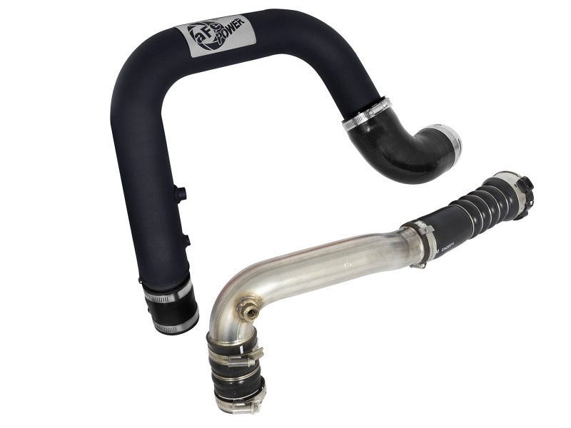 aFe BladeRunner 2.5in Black IC Tube Hot Side w/ Coupling &amp; Clamp Kit 2016 GM Colorado/Canyon 2.8L - 46-20268-B