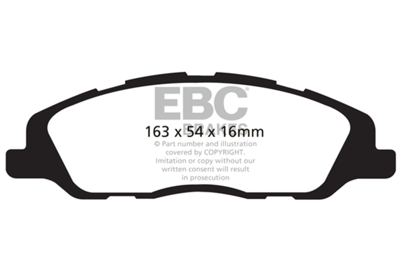EBC 10-14 Ford Mustang 5.0 Bluestuff Front Brake Pads - DP51868NDX