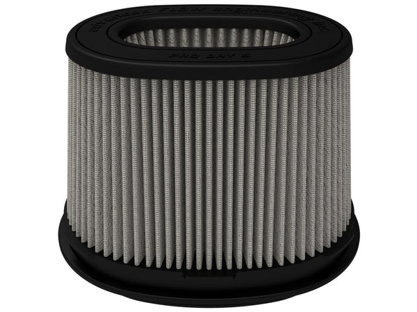 aFe Momentum Pro DRY S Univ Air Filter 6-3/4 x 4-3/4in F x 8-1/4 x 6-1/4in B x 7-1/4 x 5in T x 6in H - 20-91207D
