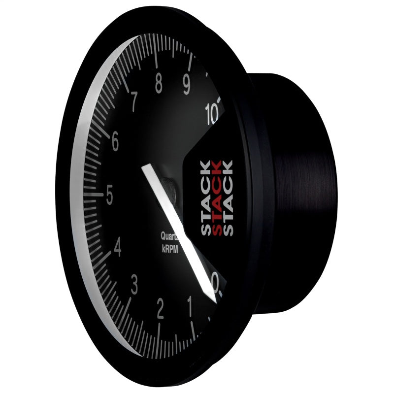 Autometer Stack Professional Action Replay 125mm 0-10K RPM Tachometer - Black - ST430-010