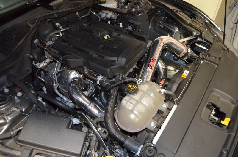 Injen 15-23 Ford Mustang 2.3L EcoBoost Aluminum Intercooler Piping Kit - Wrinkle Black - SES9200ICPWB
