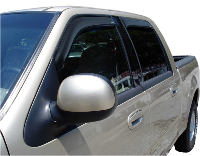 AVS 02-03 Lincoln Blackwood Ventvisor In-Channel Front &amp; Rear Window Deflectors 4pc - Smoke - 194949