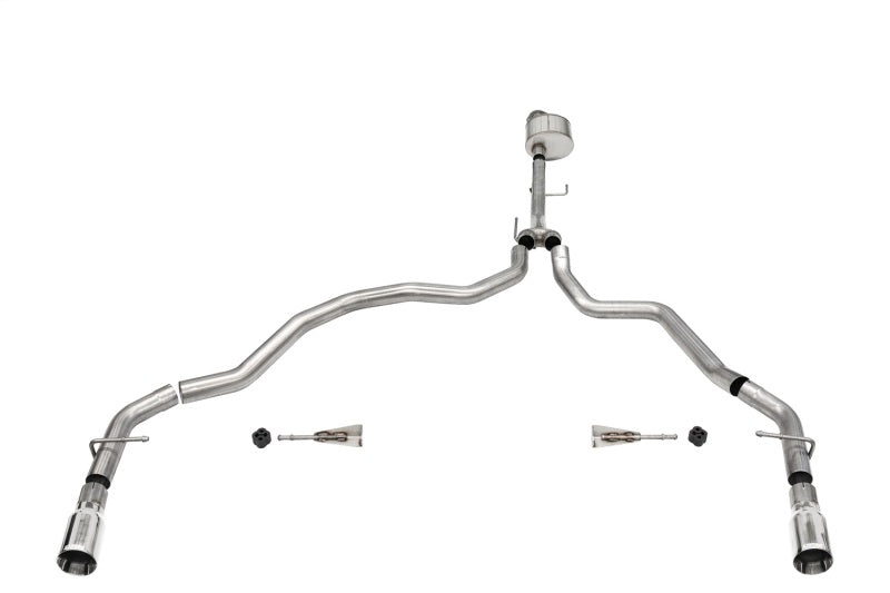 Corsa 2021-2024 Ford F-150 Regular Cab/6.5in Bed 5.0L V8 Xtreme Cat-Back Dual Rear Exit-Polished - 21143