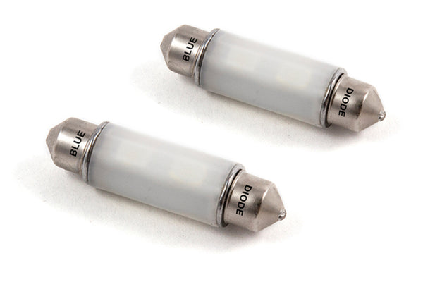 Diode Dynamics 41mm HP6 LED Bulb - Blue (Pair) - DD0317P for 2008-2023 Dodge Challenger - front view