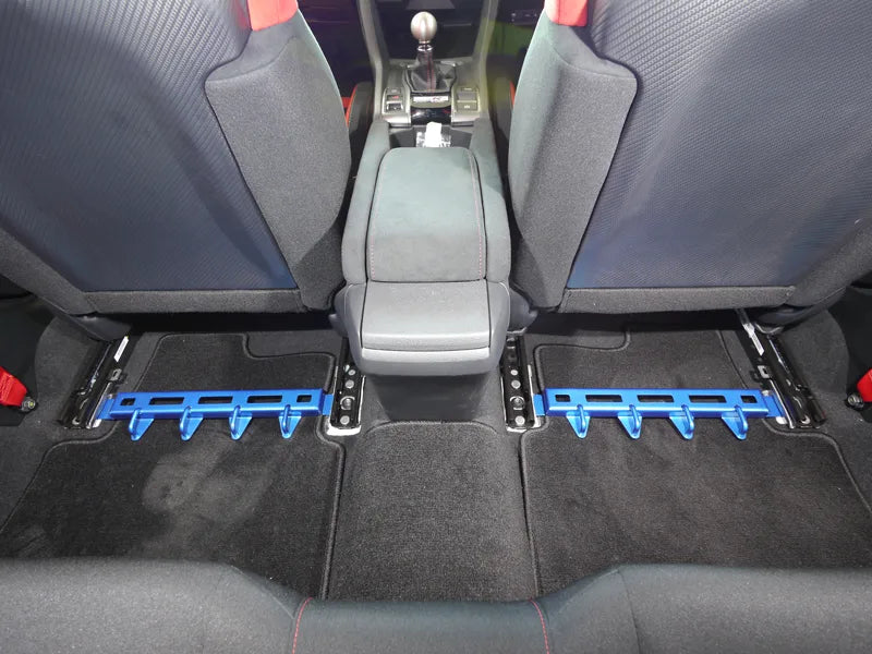 Cusco Power Brace Seat Rail Plus Floor Set (Req. to Trim Plastic Covers) 2017+ Honda Civic Type-R - 3C4 492 SP