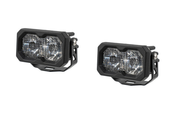 Diode Dynamics C2 2.0 Pro White SAE/DOT Driving Standard ABL (pair) - DD8100P by Diode Dynamics - front view