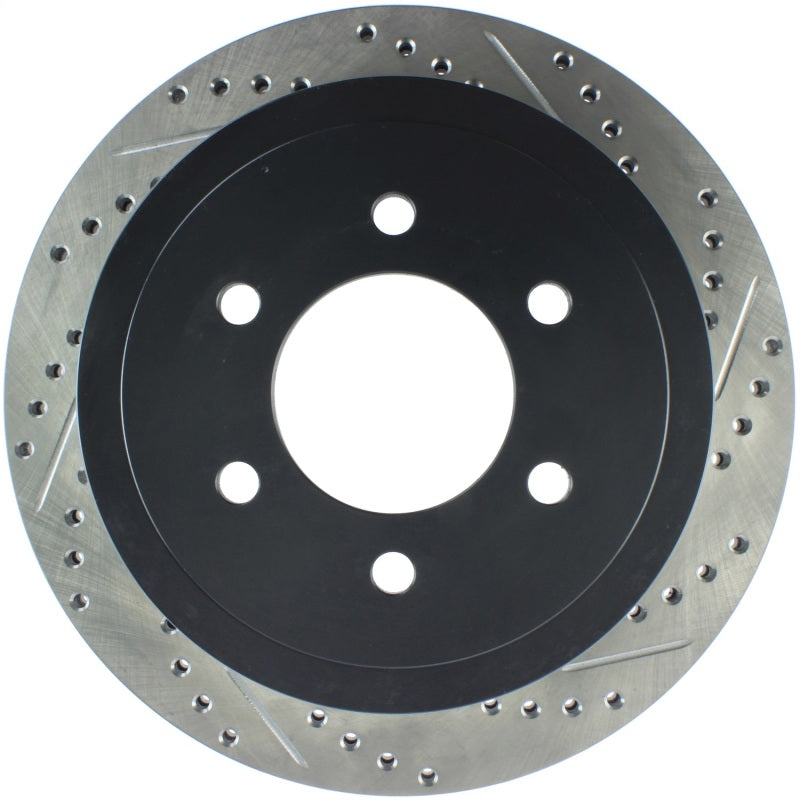 StopTech 04-09 Ford F150 / 06-08 Lincoln Mark LT Rear Left Slotted &amp; Drilled Rotor - 127.65102L
