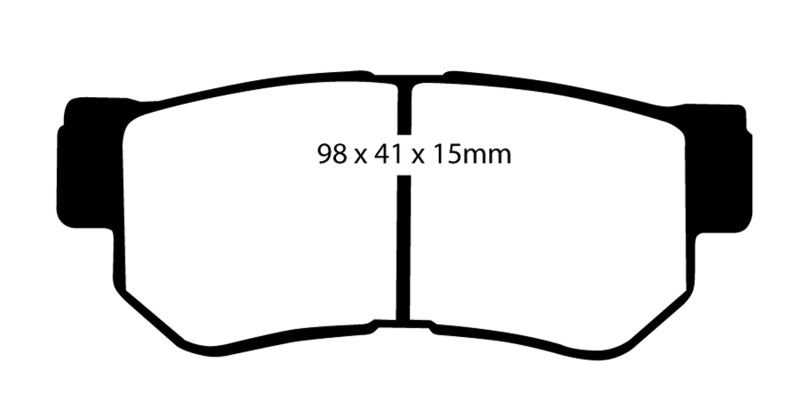 EBC 08-09 Hyundai Azera 3.3 Ultimax2 Rear Brake Pads - UD813