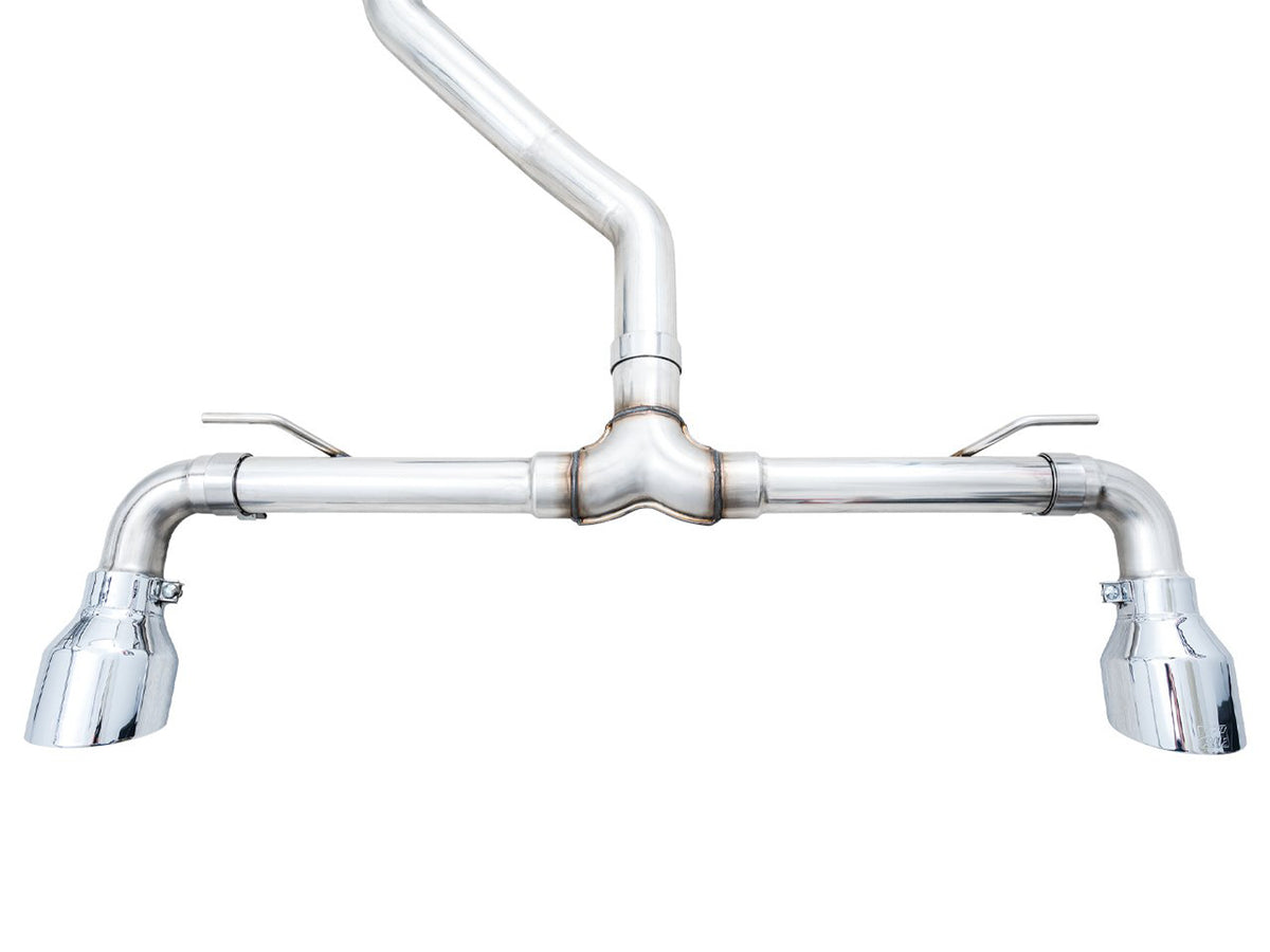 AWE 2022 VW GTI MK8 Touring Edition Exhaust - Chrome Silver Tips - 3015-32658