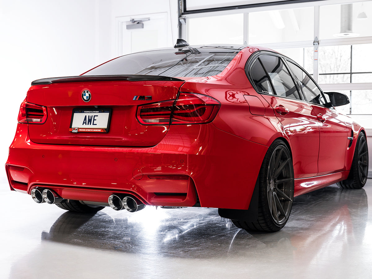 AWE Tuning BMW F8X M3/M4 SwitchPath Catback Exhaust - Chrome Silver Tips - 3025-42070