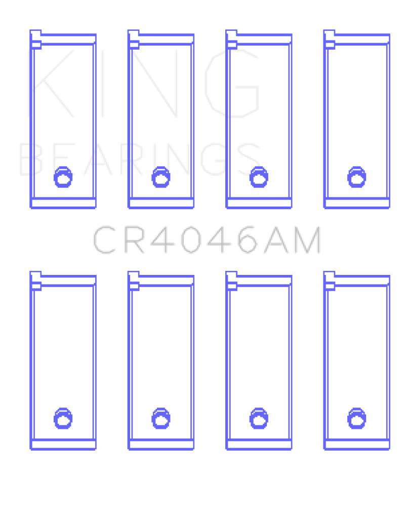 King Acura D16A1 (Size STD) Rod Bearing Set (Size +0.75) - CR4046AM0.75