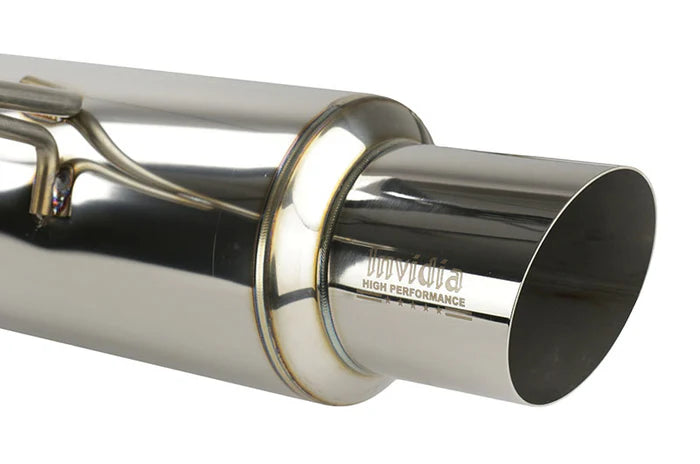 Invidia 02-07 WRX/STi 76mm N1 RACING Stainless Steel Tip Cat-back Exhaust - HS02SW1GTR