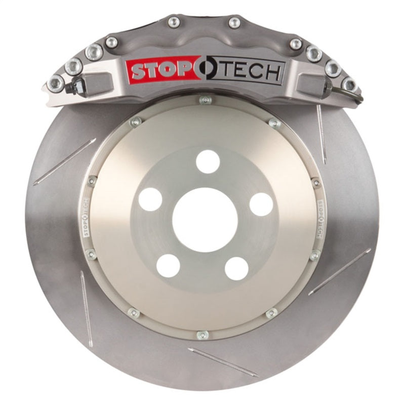StopTech 04-07 STi Trophy Style Front Big Brake Kit 355X32MM with Gun Metal ST60 Calipers Slotted Ro - 83.838.6700.R1